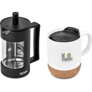 Serendipio Sienna Coffee Set in Solid White