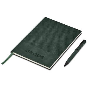 Serendipio Milestone Notebook & Pen Set in Dark Green