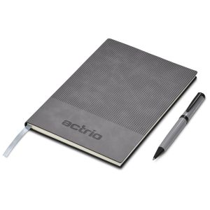 Serendipio Milestone Notebook & Pen Set in Grey