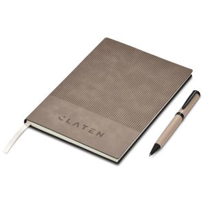 Serendipio Milestone Notebook & Pen Set in Stone
