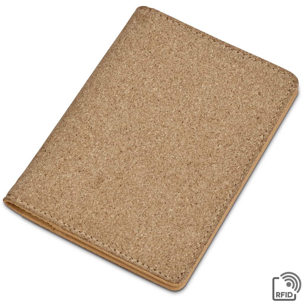 Okiyo Bouken Cork Passport Holder – Natural