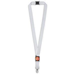 Altitude Bold Statement Dome Lanyard in Solid White