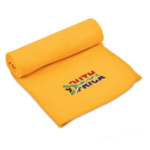 Altitude Cuddle Fleece Blanket in Dark Yellow