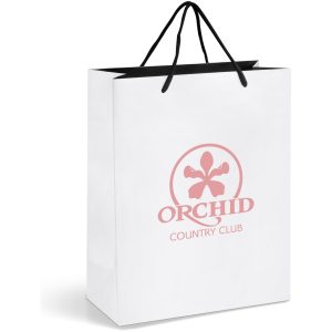 Altitude Dazzle Midi Paper Gift Bag in Solid White