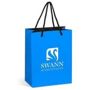 Altitude Omega Mini Paper Gift Bag in Light Blue