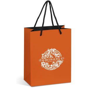 Altitude Omega Mini Paper Gift Bag in Orange