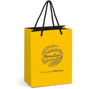 Altitude Omega Mini Paper Gift Bag in Yellow