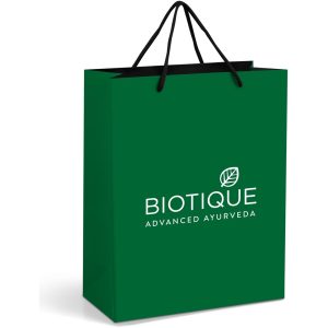 Altitude Omega Midi Paper Gift Bag in Green