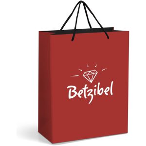 Altitude Omega Midi Paper Gift Bag in Red