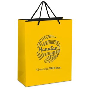 Altitude Omega Midi Paper Gift Bag in Yellow