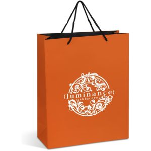 Altitude Omega Maxi Paper Gift Bag in Orange