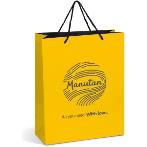 Altitude Omega Maxi Paper Gift Bag in Yellow