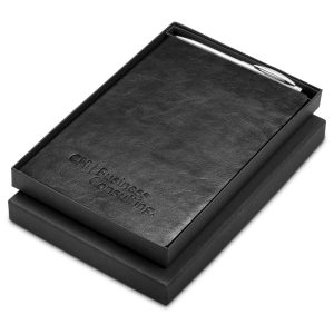 Renaissance Notebook & Pen Set in Black