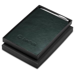 Renaissance Notebook & Pen Set in Dark Green