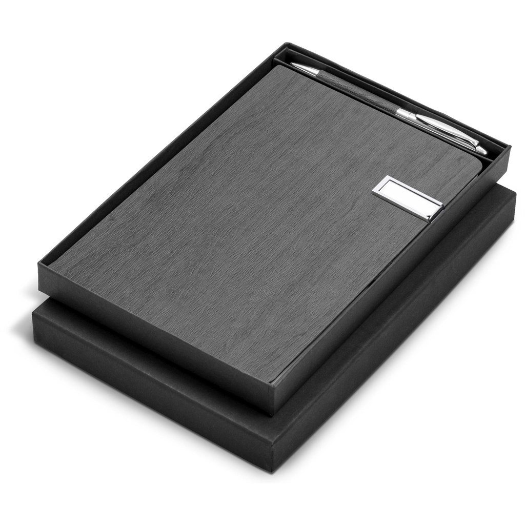 Oakridge USB Notebook & Pen Set - 8GB – Grey