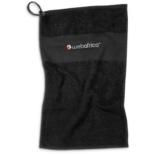 Altitude Erinvale Golf Towel in Black