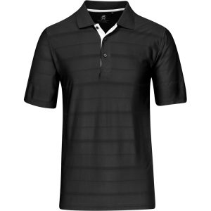 Mens Admiral Golf Shirt in Black