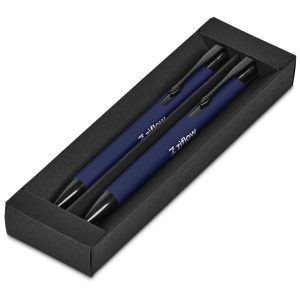 Altitude Zeta Ball Pen & Pencil Set in Navy