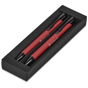 Altitude Zeta Ball Pen & Pencil Set in Red