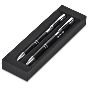 Altitude Panama Ball Pen & Pencil Set in Black