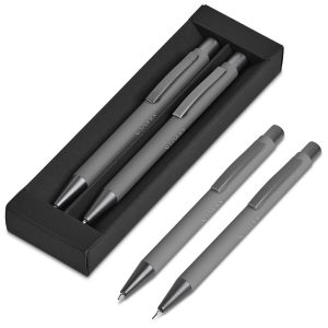 Omega Ball Pen & Pencil Set in Grey