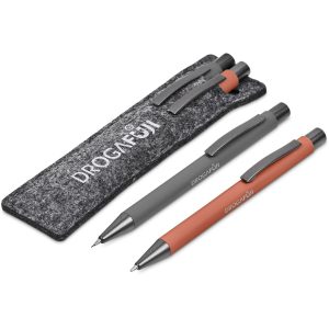 Altitude Lindsey Ball Pen & Pencil Set in Burnt Orange