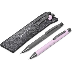 Altitude Lindsey Ball Pen & Pencil Set in Pink
