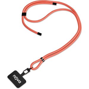 Altitude Silhouette Crossbody Phone Strap in Coral