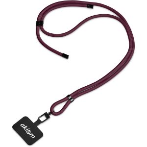 Altitude Silhouette Crossbody Phone Strap in Maroon