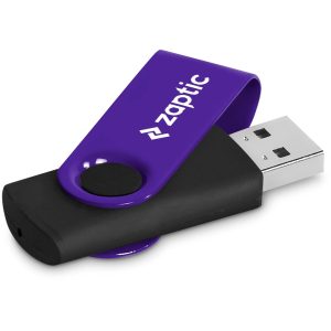 Altitude Axis Gyro Black Flash Drive - 8GB in Purple