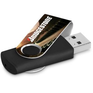 Altitude Axis Gyro Black Flash Drive - 8GB in Solid White