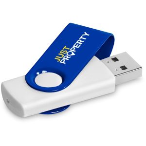 Altitude Axis Gyro White Flash Drive - 8GB in Blue