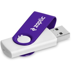 Altitude Axis Gyro White Flash Drive - 8GB in Purple