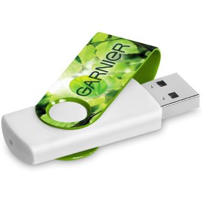 Altitude Axis Gyro White Flash Drive - 16GB in Lime