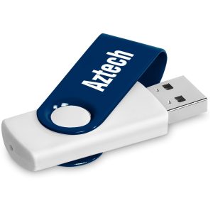 Altitude Axis Gyro White Flash Drive - 16GB in Navy