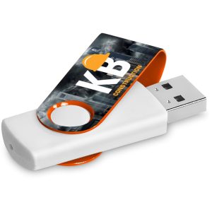 Altitude Axis Gyro White Flash Drive - 16GB in Orange