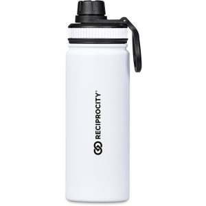 Altitude Tevez Stainless Steel Water Bottle – 750ml in Solid White