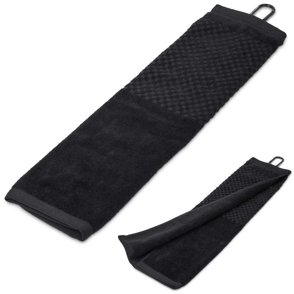Alex Varga Arcadia Tri-Fold Golf Towel β Black
