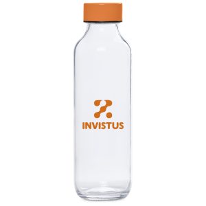 Kooshty Gladiola Glass Water Bottle - 500ml in Orange