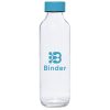 Kooshty Gladiola Glass Water Bottle - 500ml - Turquoise