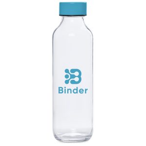Kooshty Gladiola Glass Water Bottle - 500ml in Turquoise