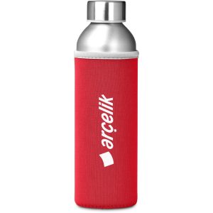 Kooshty Tosla Recycled Aluminium Water Bottle - 650ml in Red