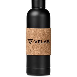 Kooshty Bermuda Kork Recycled Stainless Steel Water Bottle - 800ml in Black