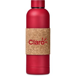 Kooshty Bermuda Kork Recycled Stainless Steel Water Bottle - 800ml in Red