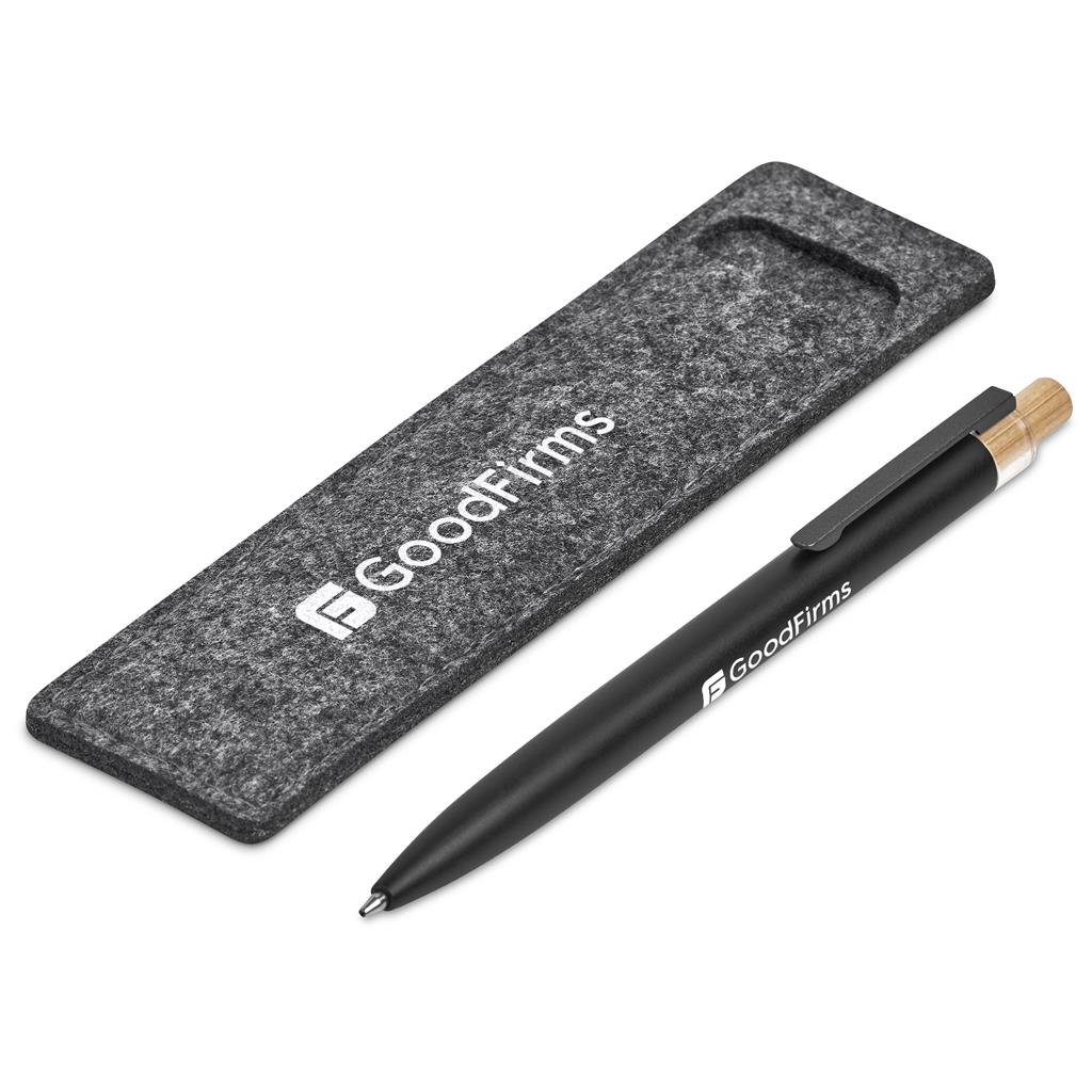 Okiyo Mimo Recycled Aluminium Ball Pen β Black