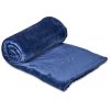 Serendipio Glacial Sherpa Fleece Blanket - Navy