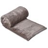Serendipio Glacial Sherpa Fleece Blanket - Taupe