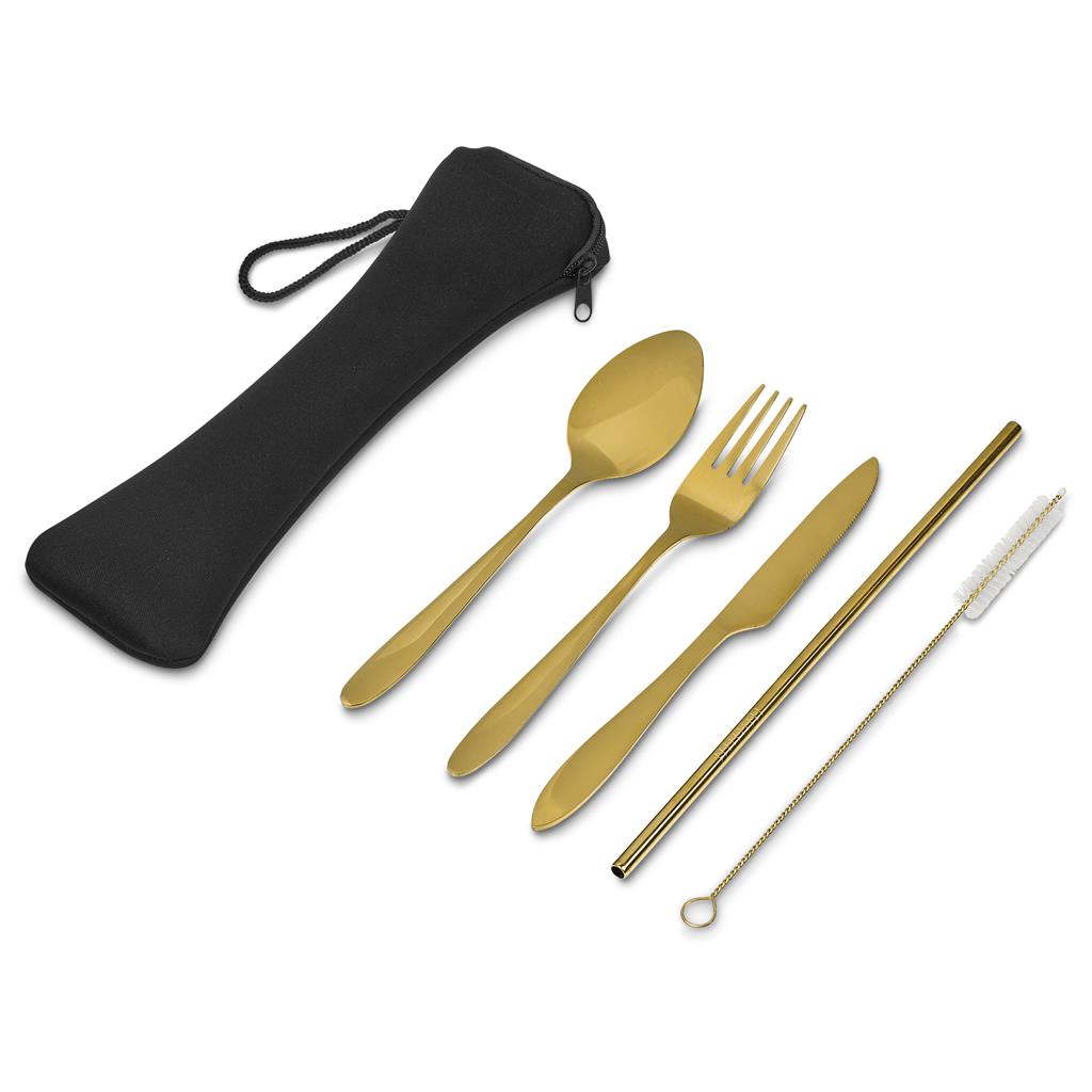 Serendipio Golden Cutlery Set – Gold