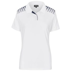 Ladies Aerogrid Golf Shirt in White