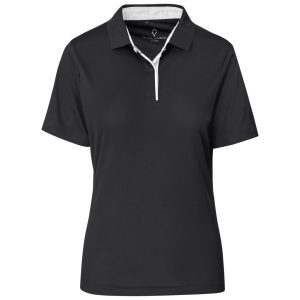 Ladies Alex Varga Zenith Golf Shirt in Black